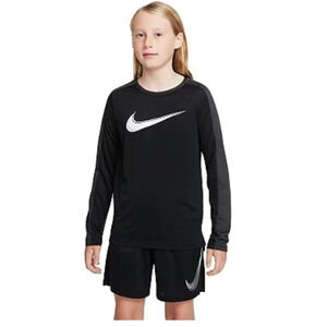 Nike Big Boys XL Dri Fit Long Sleeve  Training Tee XL (+) Black NWT
